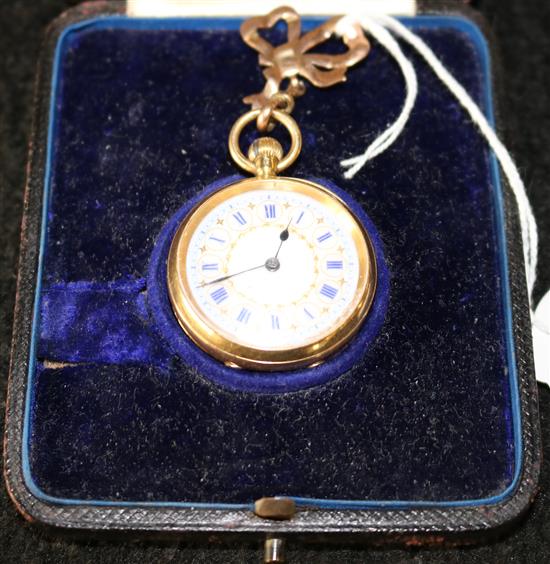 Swiss 18ct gold fob watch